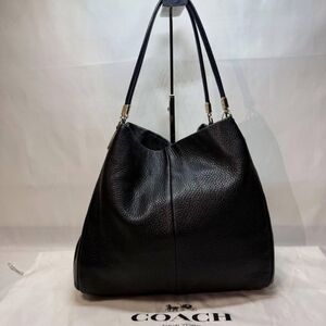 Coach Black Leather Hobo Bag